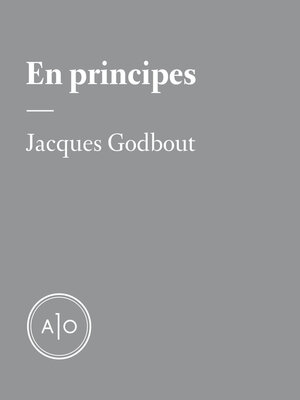 cover image of Jacques Godbout